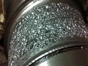 Wind turbine shaft damaged by electrolysis Wind turbine shaft damaged by electrolysis